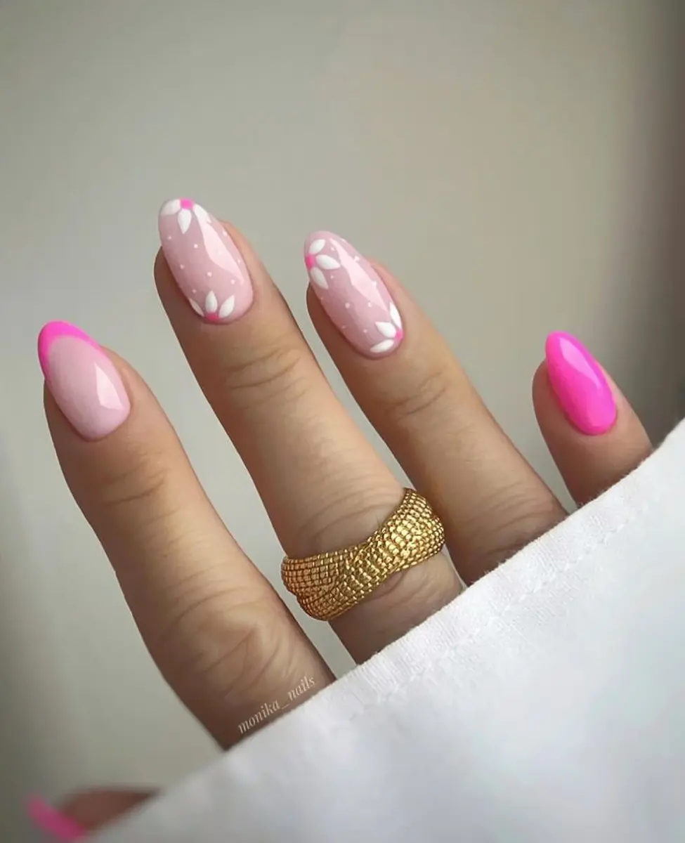 Listras Assimétricas Rosa Bebê e Branco - inspiração