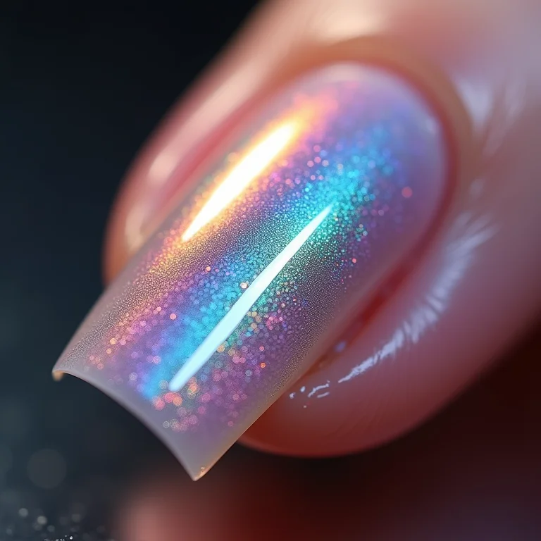 Esmalte Holográfico: Um Show de Cores e Brilho nas Suas Unhas - inspiração