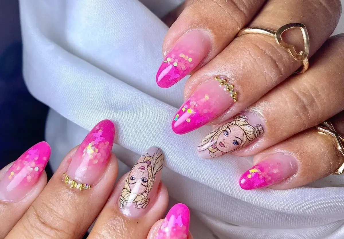 Francesinha Barbie com Glitter - inspiração