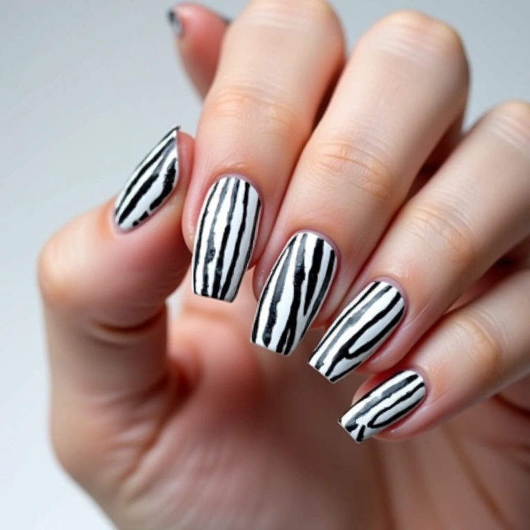 Traços Geométricos em Preto e Branco: Elegância e Modernidade - inspiração