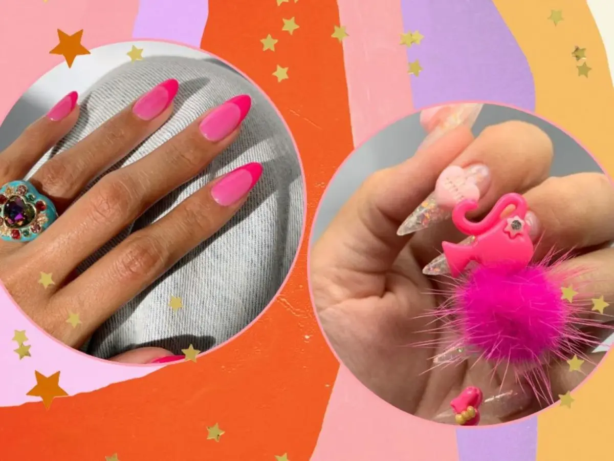 Unhas Barbiecore: O Rosa Que Empodera - inspiração