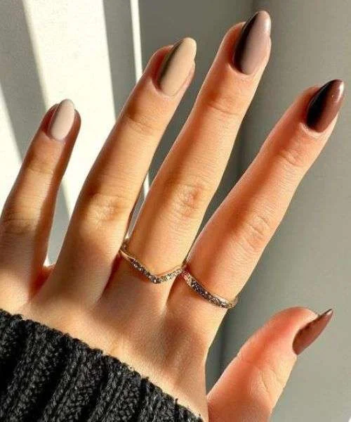 Unhas Coffee Nails Degradê: Aconchego em Cada Tom - inspiração