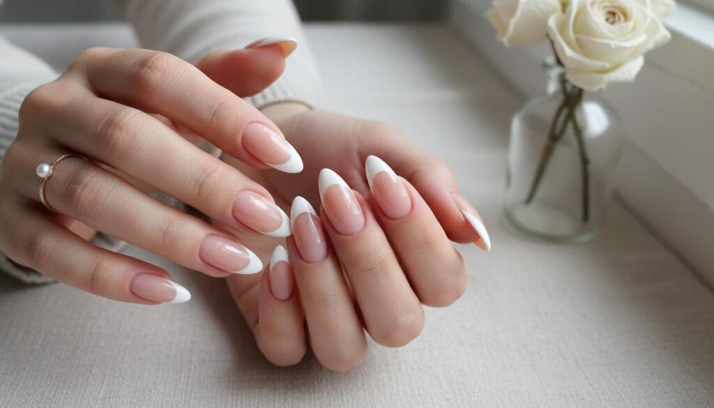 Francesinha unha amendoada: descubra a técnica que está conquistando as unhas Francesinha unha amendoada: descubra a técnica que está conquistando as unhas