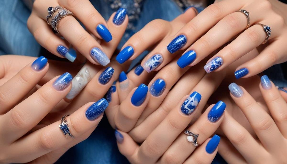 Cuidados essenciais para unhas decoradas em azul
