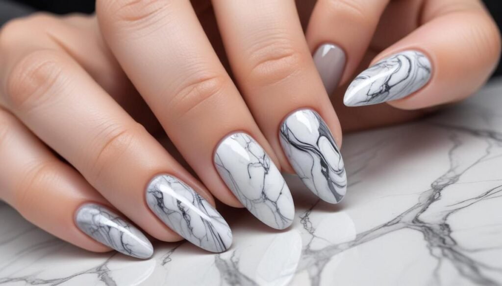 Efeito mármore na unha: tutorial fácil para unhas luxuosas em casa Efeito mármore na unha: tutorial fácil para unhas luxuosas em casa