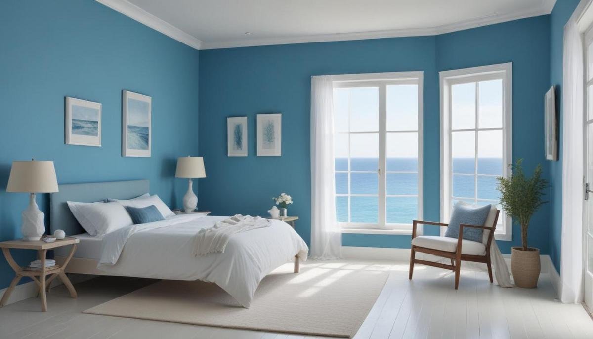 Azul oceano na decoração e design