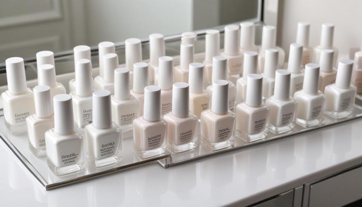 Passo a passo para aplicar esmalte perolado branco perfeitamente