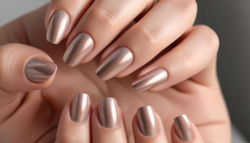 Minimal chrome unha: tutorial fácil para unhas elegantes e brilhantes Minimal chrome unha: tutorial fácil para unhas elegantes e brilhantes