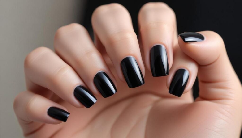 Preto francesinha Unha: Elegância ousada e fácil para arrasar em qualquer look