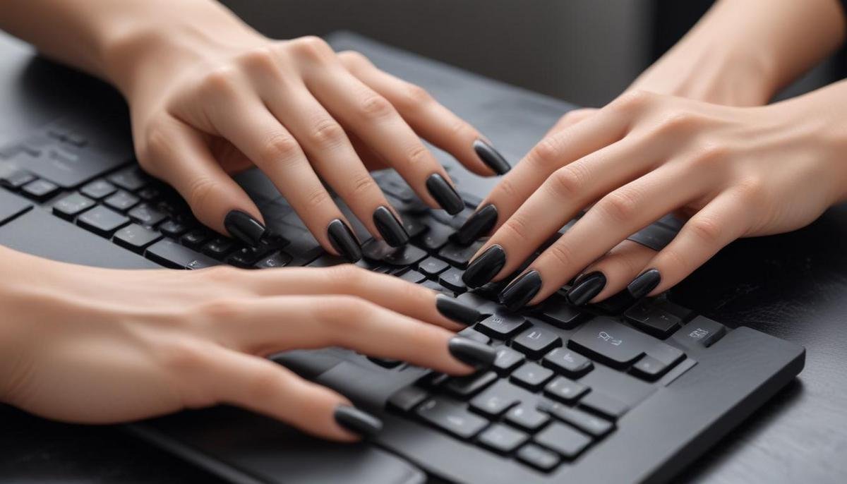 Como fazer preto abstrato unha em casa Como fazer preto abstrato unha em casa