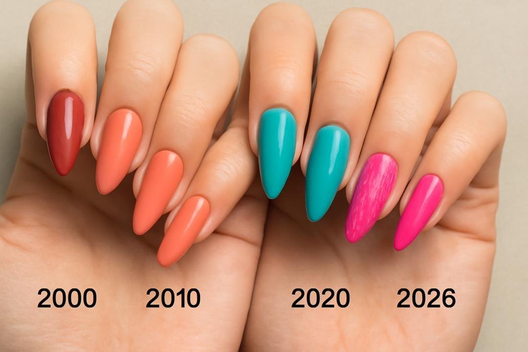 Tendências imperdíveis de unhas almond 2026