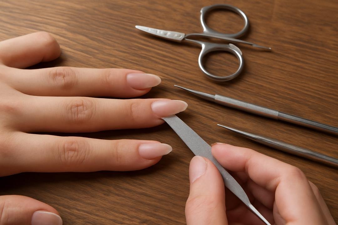 Ideias criativas de nail art fina para unhas amendoadas