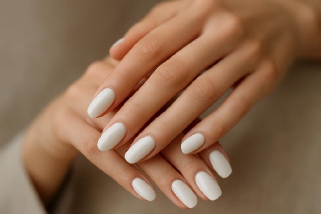Unhas off white elegante: 12 ideias chiques para arrasar no look diário